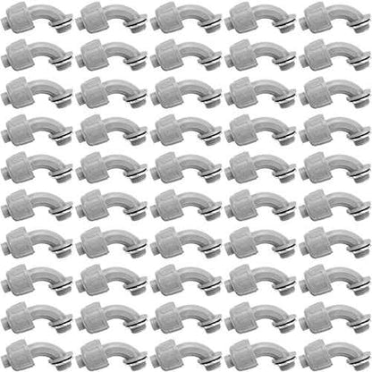 Yaomiao 50 Pcs 1/2 Inch Liquid Tight Connector PVC Electrical Conduit Fittings Straight 90 Degree Flexible Conduit Connector for Home Bathroom Tube Tool Supplies, Grey(50 Pcs)