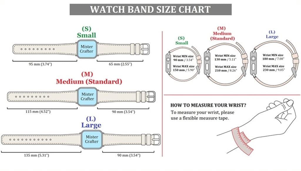 HARDISTON Watch Bands Compatible with Apple 44mm for men & women, Handmade Genuine Leather, Compatible with iWatch Series 11 10 9 8 7 6 5 4 3 2 1 SE Ultra, Large/Band-Brown