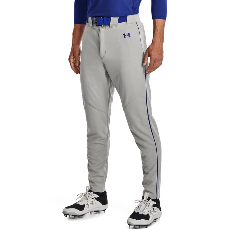 Under Armour Men's Utility Baseball Straight Leg Pant Pipe 22, (081) Baseball Gray/Royal/Royal, Medium
