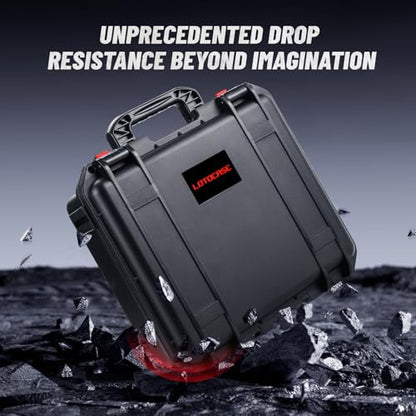 Case for Milwaukee M12 Impact Driver & Drill Set - Waterproof Tool Box with Removable Modules for Milwaukee Fuel Tools Combo Kit, Tool Bag for Hammer Drill/Impact Driver/Battery/Charger (Case Only)