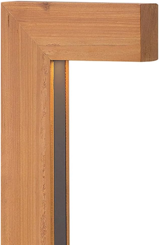Hinkley Atlantis 1518CD-LL Large LED Low Voltage Landscape Pathway Light - 12v, Dimmable, Aluminum & Natural Wood - Cedar