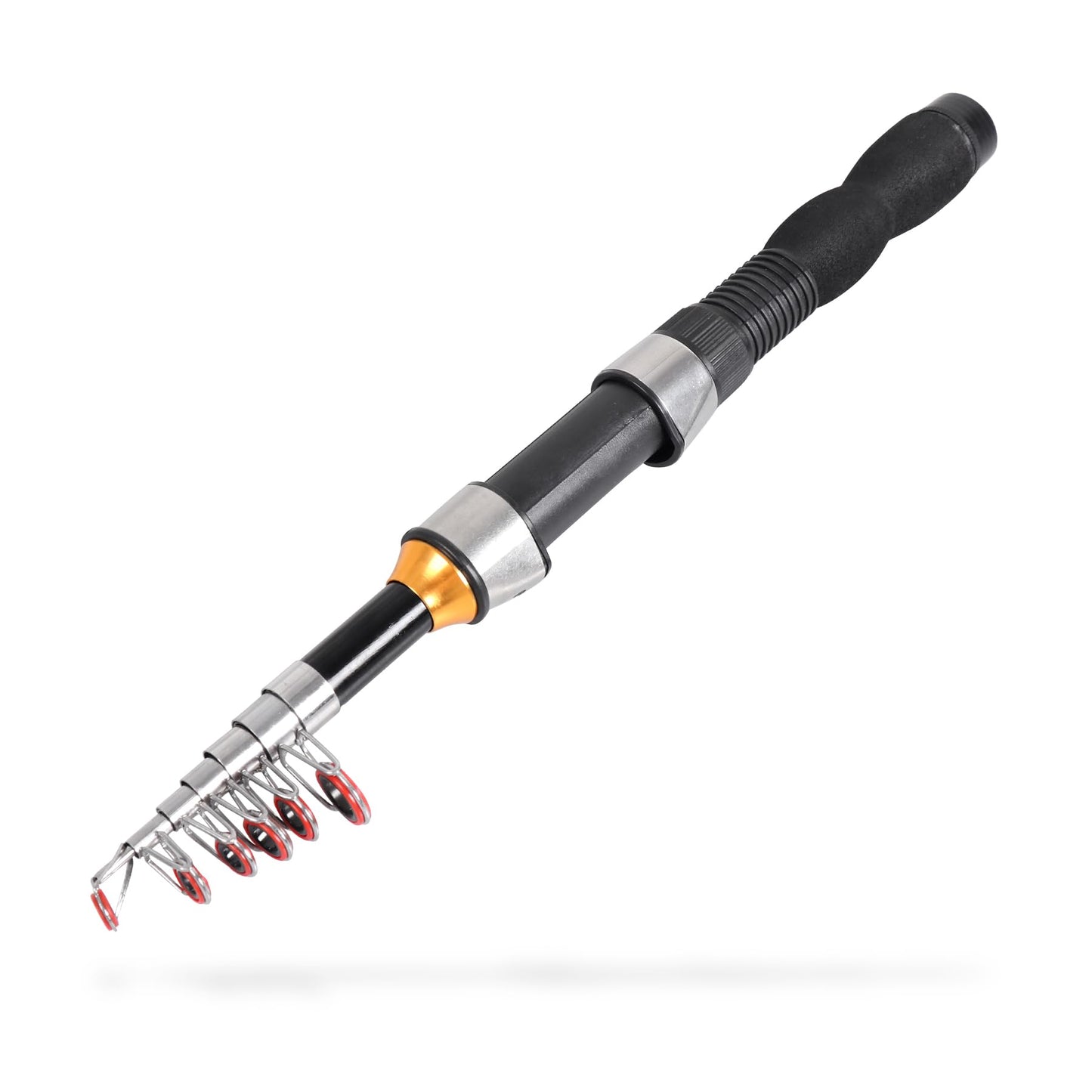 Mini Telescopic Fishing Rod, Spinning Fishing Rod Small Collapsible Fishing Rod for Saltwater and Freshwater, Lightweight and Compact Design, 59 inches