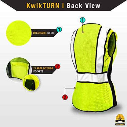 KwikSafety - Charlotte, NC - RoadBOSS Economy & Premium Safety Vest for Women [SNUG-FIT] Class 2 ANSI Tested OSHA