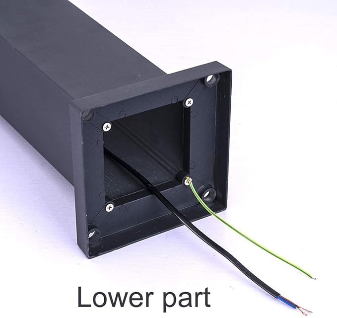 Pathway Lights Post Lights IP55 Waterproof Outdoor Lamp Post Lawn Light Floor Lamp E26 Lampholder Hardwired Suitable for 12V / 24V / 120V Voltage（23.5in, Black）