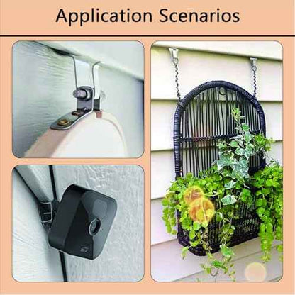 30 Pack Durable Vinyl Siding Hooks, Easy Install No-Nail Stainless Steel Hangers, No Hole Siding Hanging Hanger for Home and Garden Use