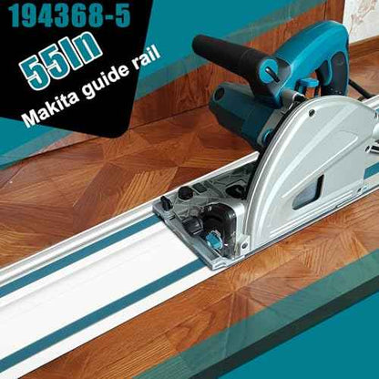 194368-5 55"Track saw Guide Rail for Makita.Includes 55" for Makita Guide Rail,2 Rail Connectors and Guide Rails Strip Bar. Track Saw Can't Dance on Guide Rail. (55in guide rail)