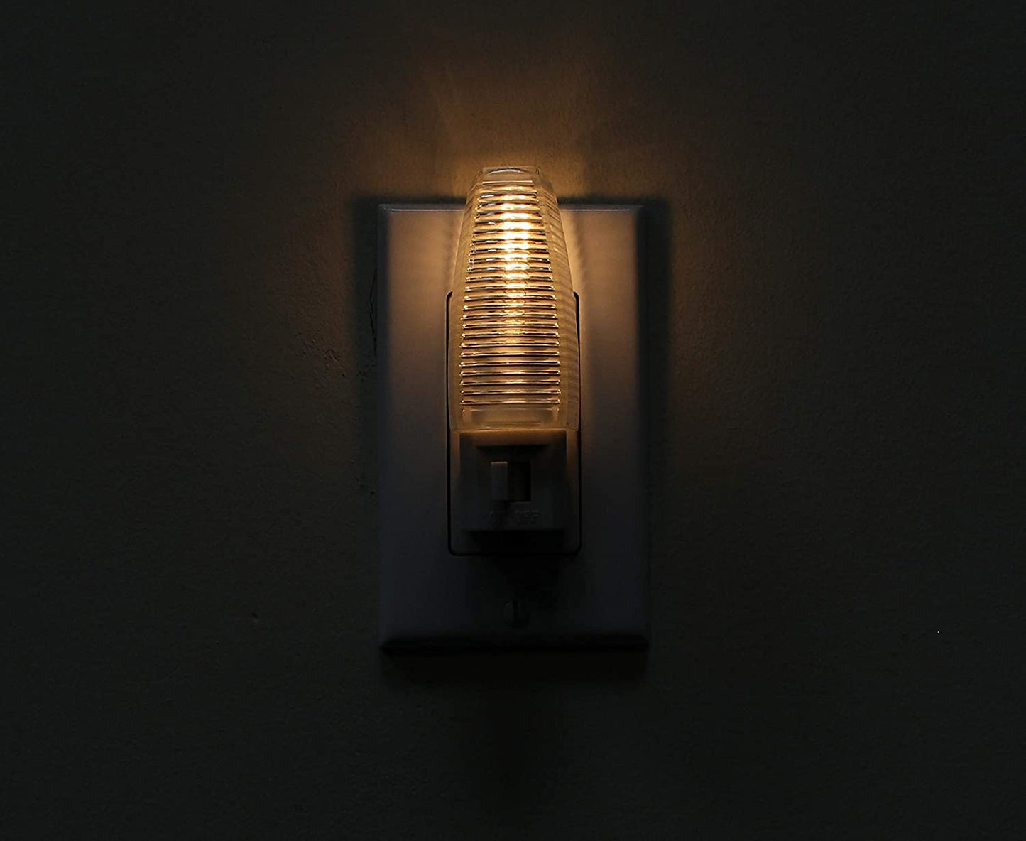 Kingman Night Light Wall Plug in with On/Off Switch Warm White UL Listed, 120V 4W (1 Pack)
