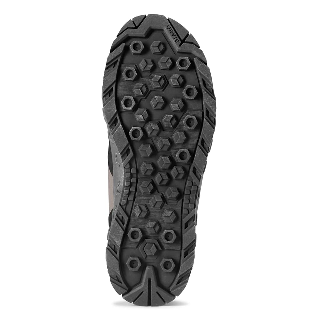 Orvis Clearwater Wading Boots for Men - Heavy Duty Non Slip Men’s Fishing Waders with Rubber Toe Bumper and Felt Bottom, Gravel - 15