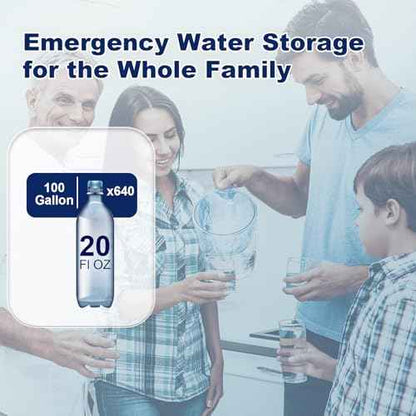 Godwolf Bathtub Drinking Water Bladder, Emergency Water Storage Bladder 100 Gallon, Food-Grade Tub Water Storage Bag BPA Free, Disaster and Hurricane Survival