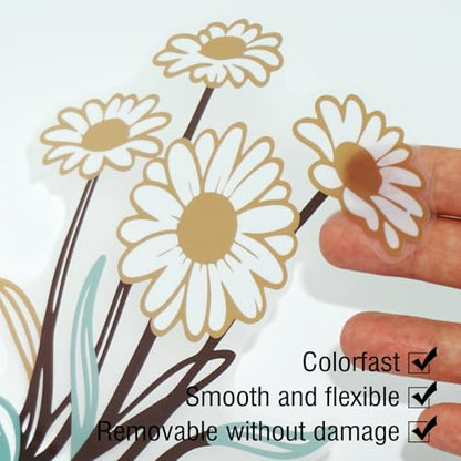 Kitchen Wall Stickers Decals Decor I Love My Kitchen Wall Decor Quotes Sign Daisy Rose Flower Vase Art Decorations for Home Dining Room Coffee Shop