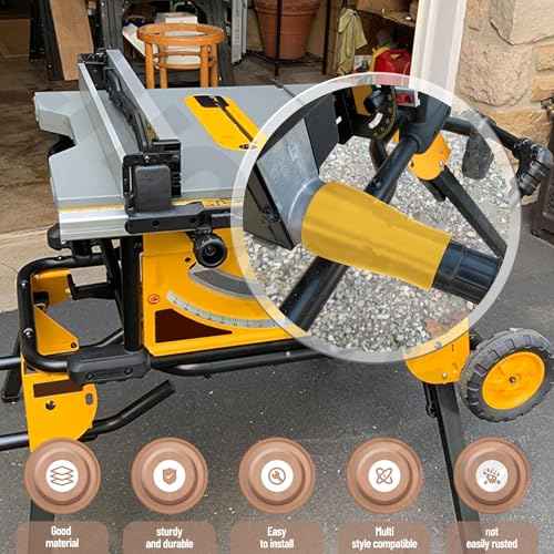 Table Saw Vacuum Adapter Connecting 2 1/2" Table Saw Outlet Connected to 1 7/8" Shop Vac Hose for Dewalt DWE7491RS DWE7491 Table Saw Dust Collector - Yellow