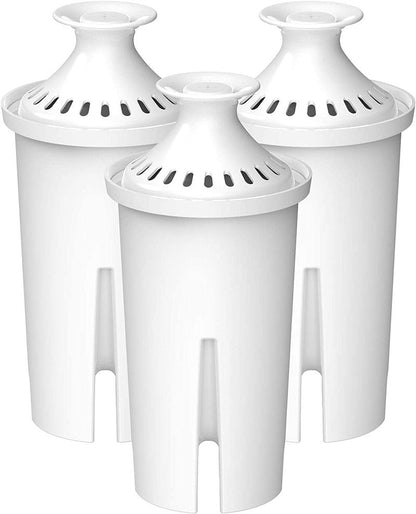 AQUA CREST CF06A Replacement for Brita® Filter, Brita® Water Pitchers and Dispensers, Classic OB03, Mavea® 107007, and More, NSF Certified Pitcher Water Filter, 6 Month Filter Supply, 3 Pack