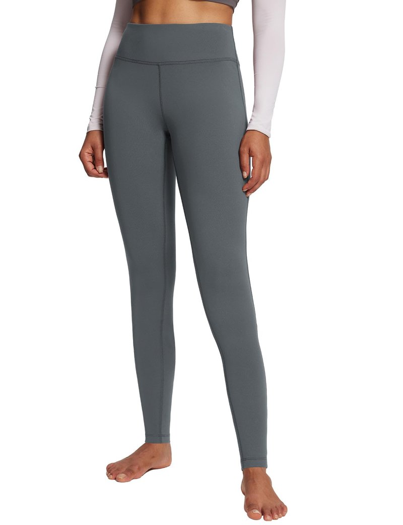 baleaf Winter Clothing for Women Leggings Fleece Lined Tights Thermal Warm Thick Yoga Pants Cold Weather Gear Grey XS