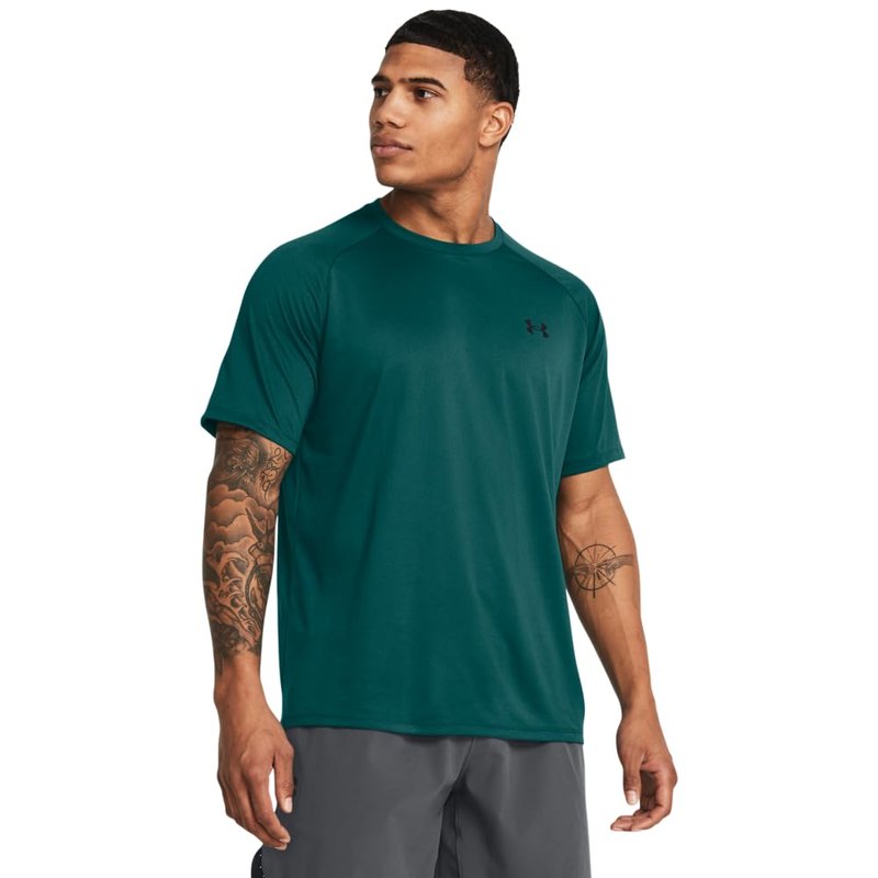 Under Armour Men's Tech 2.0 Short-Sleeve T-Shirt, (449) Hydro Teal / / Black, 4X-Large Tall