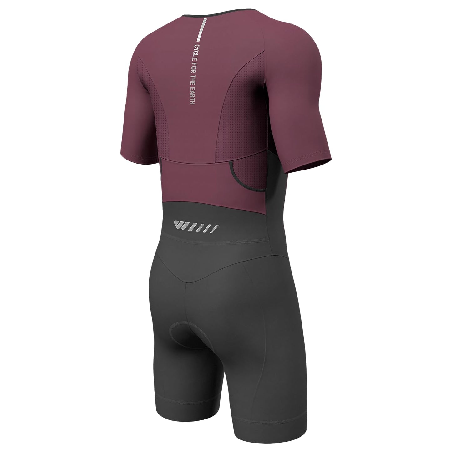 Lo.gas Triathlon Suits Mens,High Elasticity Breathable Quick-Drying Trisuit Race‌ Skinsuits Cycling Swimskin Bike Swim Run Red Medium