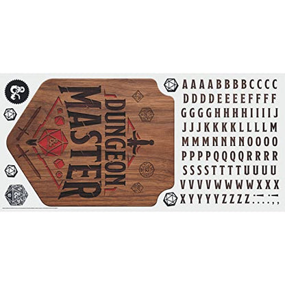 RoomMates RMK5349GM Dungeons and Dragons Dungeon Master Giant Peel and Stick Wall Decal with Alphabet