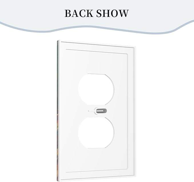 Decorative Art Light Switch Covers Mexican Sombrero & Serape Vibes 1 Gang Single Duplex Outlet Wall Plate Switchplate Electrical Faceplate for Home Decor