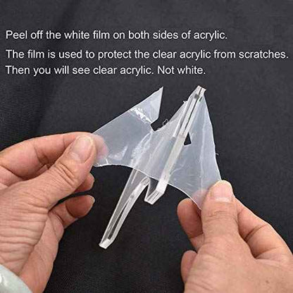 YYST Clear Light Saber Wall Mount Wall Rack Wall Holder - 5 Pack