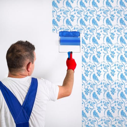 jojofuny Printed Roller 7 Inch Textured Paint Roller for Unique Wall Decoration Durable Rubber Wall Texture Tool for DIY Art Projects and Easy Painting
