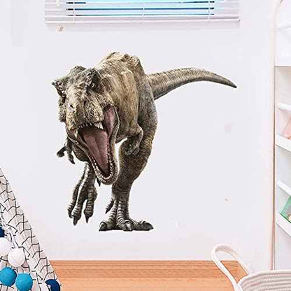 Kiddale Raptor Dinosaur Wall Stickers,Peel and Stick Removable Dinosaur Wall Decals for Kids Boys Girls Adult Bedroom Living Room