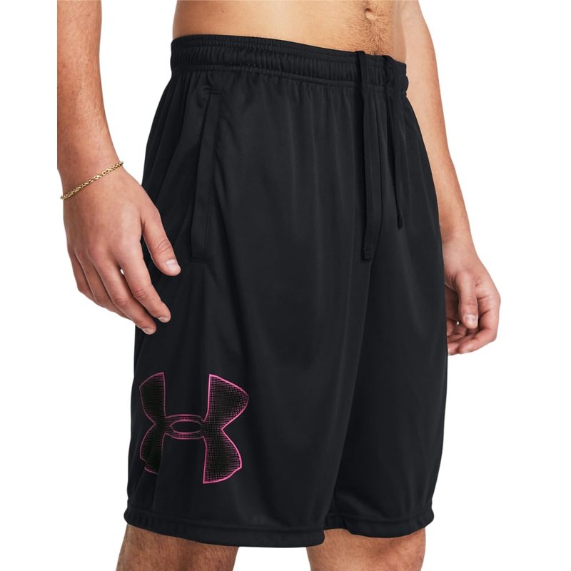 Under Armour Men's Tech Graphic 10" Shorts, (019) Black / / Astro Pink, 5X-Large
