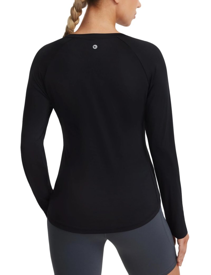 baleaf Long Sleeve Cooling Workout Tops for Women Sun Shirts UPF 50+ Quick Dry Lightweight Soft Running Athletic Gym Hiking