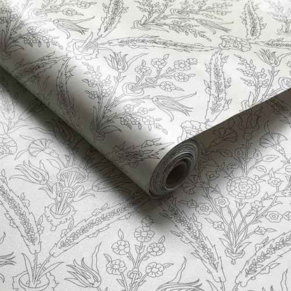 118.1" x 17.3" Peel and Stick Wallpaper Vintage Boho Contact Paper Beige Wallpaper for Bedroom Cabinets Walls
