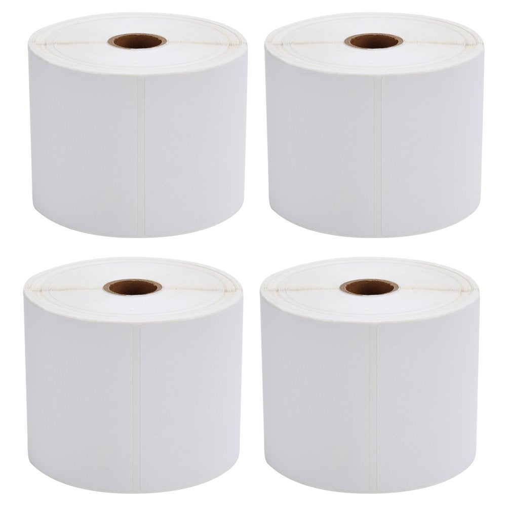 MFLABEL 4x6 Direct Thermal Shipping Labels - 4 Rolls of 450 Labels/Roll, Compatible with Zebra 2844/ZP450/ZP500/ZP505, USPS/FedEx/UPS/Amazon Shipping, Smudge-Resistant & Permanent Adhesive