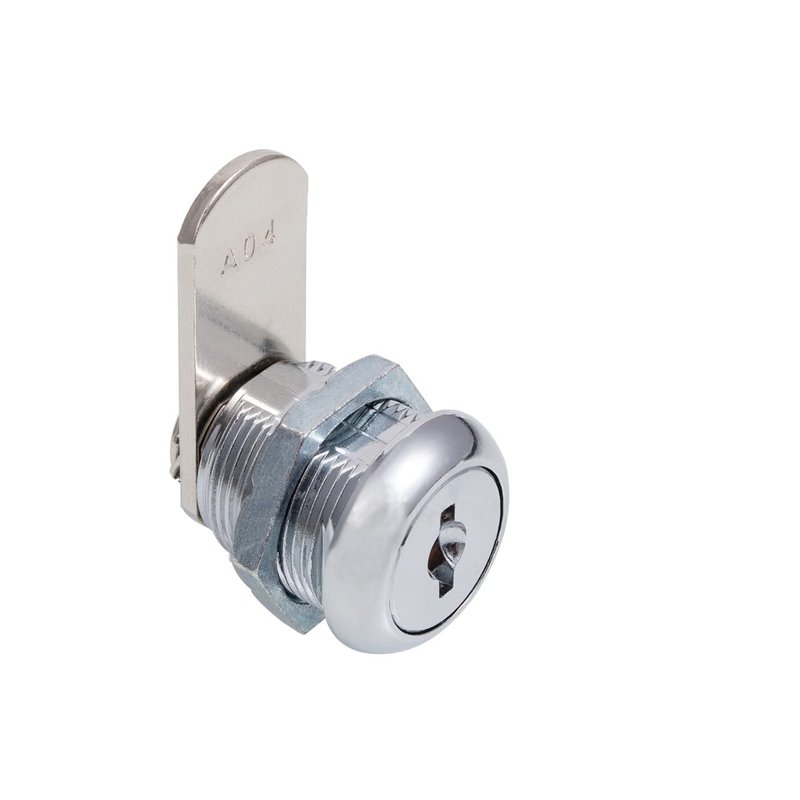 Cabinet Cam Locks Keyed Alike, 5/8” Cylinder Cam Locks for Tool Box RV Compartment Mailbox Vending Machine Drawer File Cabinet, Fits 3/8” Max Panel Thickness, Chrome Finish with 3 Cams and 2 Keys