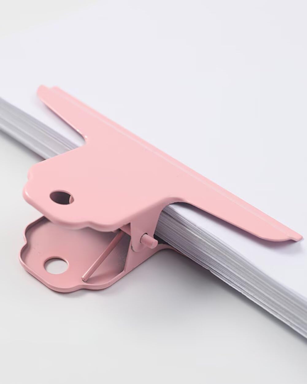 2PCS Extra Large Binder Clips Metal Bulldog Clips Large Paper Clamps Holder Chip Clips for Home School Office Drawing Bag Pink 4inch