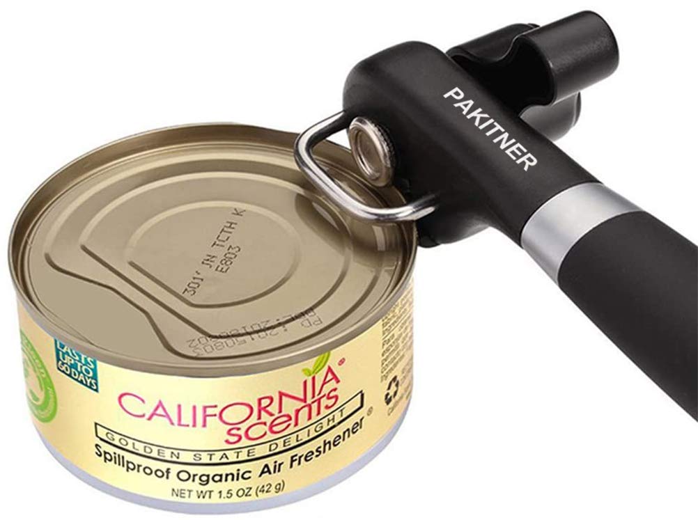 PAKITNER- Safe Cut Can Opener, Smooth Edge Can Opener - Handheld Easy Turn Knob, Manual Can Opener, Ergonomic Smooth Edge, Food Grade Stainless Steel Cutting Tool for Kitchen & Restaurant