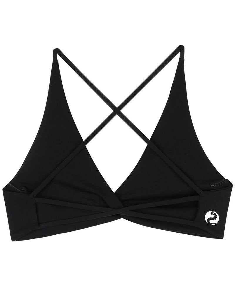 AUROLA Venus Sports Bras for Women Backless Strappy Workout Bra Removable Padded Low Support Gym Althletic Fitness Yoga Crop Top, Black, S