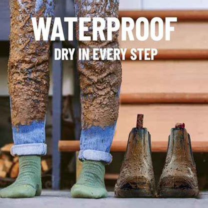 ANGRYRAM Steel Toe Slip on Work Boots for Men Waterproof Slip Resistant Fire Station Mechanic Boots Comfortable Construction Chelsea Safety Shoes