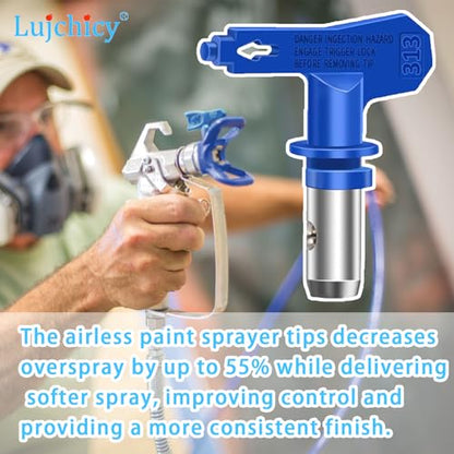 313 Spray Tip Nozzle, Reversible2 Airless Paint Sprayer Tips for Airless Sprayer (/Pack)