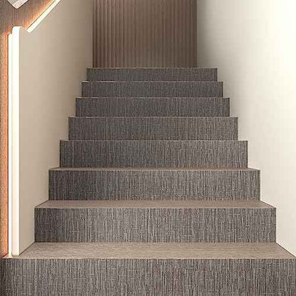 CRE8TIVE Taupe Brown Grasscloth Peel and Stick Wallpaper - 12"x80' Faux Woven Grass Cloth Removable Self Adhesive Brown Contact Paper Linen Weave for Bedroom Cabinets Shelf Furniture