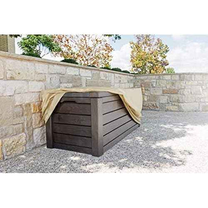 Sturdy Covers Deck Box Defender Cover - All-Season Outdoor Deck Box Cover (Black, Medium)