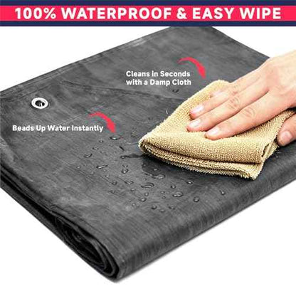 GoldPig Thick Rubber Apron: Waterproof, Chemical Resistant, Adjustable Neck & Belt for Dishwashing, Gardening, Butchering