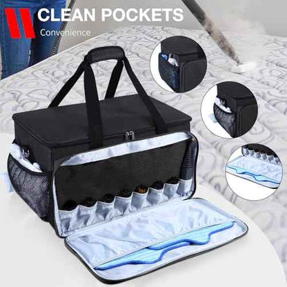 Carry Bag Compatible with Dupray Neat Steam Cleaner, Dupray Neat Steamer for Floors Storage Organizer Adjustable Steam Cleaner Storage Bag with Extra Pockets, Black