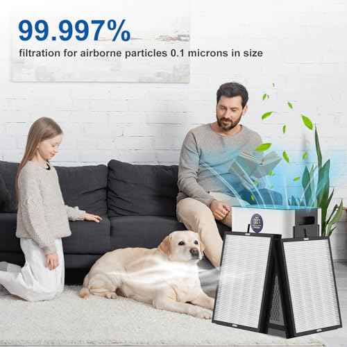 AP303 AP304 Replacement Filters, Compatible with DAYETTE £¦ FRESHDEW Air Puri-fier AP303/AP304, 3-in-1 Filtration System Replacement Filters,4 Pack