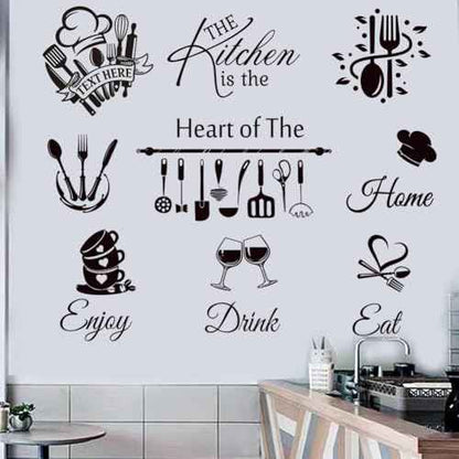 Kitchen Wall Decor Quote Stickers and Decals for Dining Room and Living Room