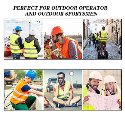 10 Pack Mount Marter Safety Reflective Vest for Outdoor Operator and Sportsmen