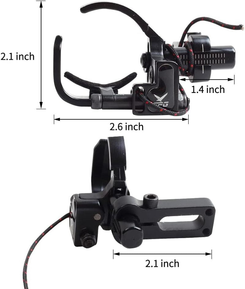 Drop Away Arrow Rest - Adjustable Metal Archery Rest for Compound Bow | Right Hand, Black