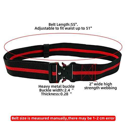 KUNN Carpenter Pouch Durable 10-Pocket Tool Belt with Hammer Loop & Work Tool Belt Quick Release Buckle