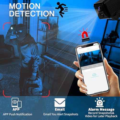 2025 Upgraded Hidden Camera Spy Camera,4K HD Mini Nanny Cam for Home/Office with Night Vision, App Control WiFi Indoor Security Camera, Motion Detection,Wireless Remote Viewing Cam