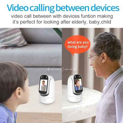 Video Call Security Camera Indoor, Nanny Camera Baby Camera Pet Camera,2-Way Video Call,2-Way Audio, 360¡ÆPan/Tilt WiFi Camera for Home Security, Motion Tracking, 1080P 2.8 inch HD Screen,Night Vision