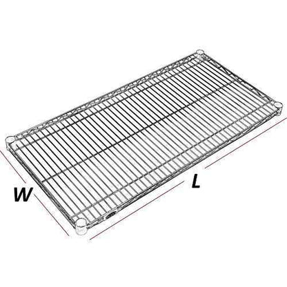 Nexel Additional Wire Shelf for Wire Shelving Units, 600-800 lb Capacity, 21"W x 30"L, Chrome Finish