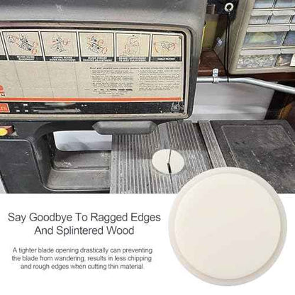 Zero Clearance Band Saw Table Insert Fit for Most Delta Bandsaw,Shopsmith and Many Other Brands,Bandsaw Stabilizer - Eliminate Tearout,Enhance Safety & Precision-4PACK