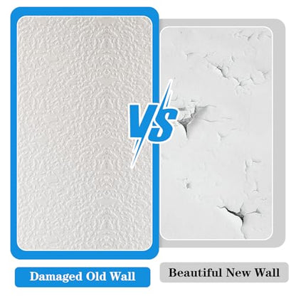 6 Pcs Knockdown Texture Spray Stencil Drywall Repair Tool 8 x 8 Inch Plastic Texture Stencil Drywall Tools Plaster Wall Panels for Wood Wall Profession DIY Supplies