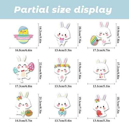 Easter Window Clings for Glass Windows Spring Window Clings Easter Window Stickers for Easter Window Decorations