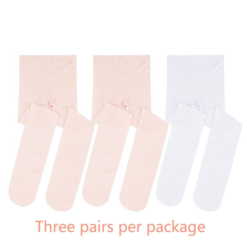 Stelle Girls' Ultra Soft Pro Dance Tight/Ballet Footed Tight(Toddler/Little Kid/Big Kid),2BP+WT,M